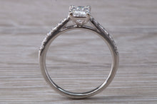Load image into Gallery viewer, Stunning 1.25ct Moissanite Diamond and Natural Diamond set Engagement Ring