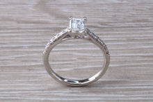 Load image into Gallery viewer, Stunning 1.25ct Moissanite Diamond and Natural Diamond set Engagement Ring