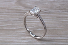 Load image into Gallery viewer, Stunning 1.25ct Moissanite Diamond and Natural Diamond set Engagement Ring
