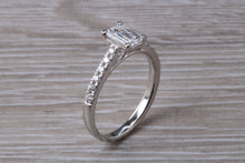 Load image into Gallery viewer, Stunning 1.25ct Moissanite Diamond and Natural Diamond set Engagement Ring