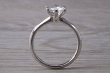 Load image into Gallery viewer, The Ultimate 1.25ct Hearts and Arrows Moissanite Diamond set Platinum Solitaire