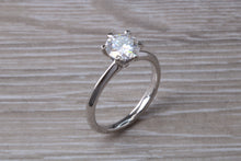 Load image into Gallery viewer, The Ultimate 1.25ct Hearts and Arrows Moissanite Diamond set Platinum Solitaire