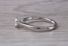 Load image into Gallery viewer, Simple and Elegant Certified Diamond set Platinum Solitaire