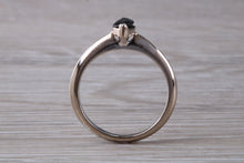 Load image into Gallery viewer, Marquise cut blue Sapphire set 18ct White Gold Ring