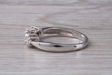 Load image into Gallery viewer, Four Round cut Diamonds set 18ct White Gold Ring