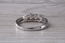 Load image into Gallery viewer, Four Round cut Diamonds set 18ct White Gold Ring