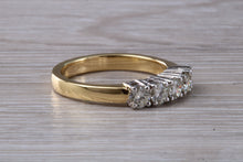 Load image into Gallery viewer, 0.75 carat Traditional Five Stone Diamond Eternity Ring