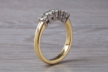 Load image into Gallery viewer, 0.75 carat Traditional Five Stone Diamond Eternity Ring