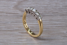 Load image into Gallery viewer, 0.75 carat Traditional Five Stone Diamond Eternity Ring
