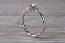 Load image into Gallery viewer, Minimalist Marquise cut Diamond set Platinum Solitaire