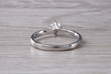 Load image into Gallery viewer, Diamond set Twist Shank set 18ct White Gold Ring