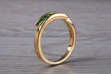 Load image into Gallery viewer, Natural Emerald set Yellow Gold Ring