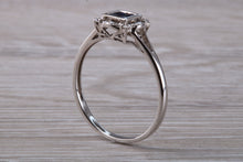 Load image into Gallery viewer, Dainty Blue Sapphire and Diamond set Ring