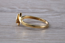 Load image into Gallery viewer, Cross Over Diamond set 18ct Yellow Gold Ring
