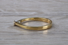 Load image into Gallery viewer, Dainty Diamond set Yellow Gold Solitaire