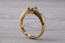 Load image into Gallery viewer, Chunky and Heavy Diamond set 18ct Yellow Gold Ring