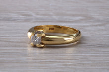 Load image into Gallery viewer, Chunky and Heavy Diamond set 18ct Yellow Gold Ring