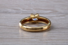 Load image into Gallery viewer, Chunky and Heavy Diamond set 18ct Yellow Gold Ring