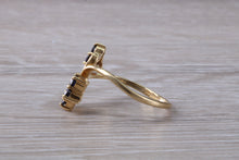 Load image into Gallery viewer, Ceylon Sapphire Flower Ring