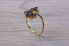 Load image into Gallery viewer, Ceylon Sapphire Flower Ring