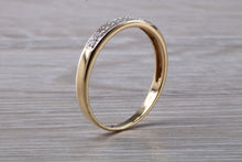 Load image into Gallery viewer, 9ct Yellow Gold C Z set Simple and Dainty Eternity Ring