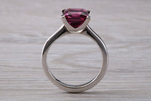 Load image into Gallery viewer, 2.74 carat Square cut Pink Tourmaline set 18ct Gold Ring