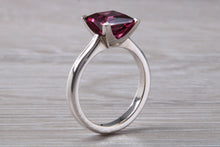 Load image into Gallery viewer, 2.74 carat Square cut Pink Tourmaline set 18ct Gold Ring