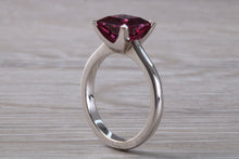 Load image into Gallery viewer, 2.74 carat Square cut Pink Tourmaline set 18ct Gold Ring
