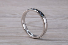 Load image into Gallery viewer, Simple Blue Sapphire Eternity Ring