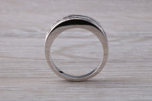 Load image into Gallery viewer, Beautiful Blue Sapphire and Diamond set Eternity Ring