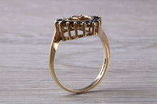 Load image into Gallery viewer, Love Heart Sapphire set Yellow Gold Ring
