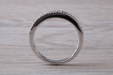 Load image into Gallery viewer, Beautiful Blue Sapphire and Diamond set Eternity Ring