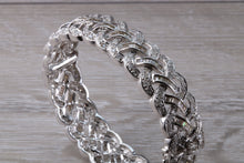 Load image into Gallery viewer, Very Dressy 10 carat Diamond set White Gold Hinged Bangle