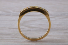 Load image into Gallery viewer, Traditional Half carat Square Princess cut Diamond set Eternity Ring