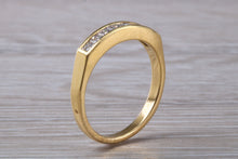 Load image into Gallery viewer, Traditional Half carat Square Princess cut Diamond set Eternity Ring