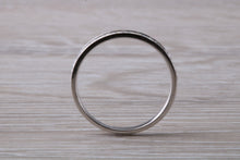 Load image into Gallery viewer, Dainty Diamond set band 18ct White Gold Band