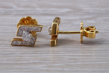 Load image into Gallery viewer, Diamond stud Earrings 18ct Yellow Gold