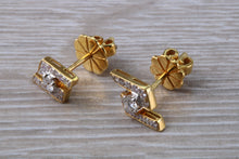 Load image into Gallery viewer, Diamond stud Earrings 18ct Yellow Gold