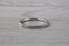 Load image into Gallery viewer, Platinum Bridal set, One carat Moissanite Diamond solitaire with natural Diamond set wedding band, Top Forever One grade Moissanite