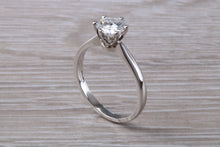 Load image into Gallery viewer, One carat Moissanite Diamond set in a Six Claw Solitaire
