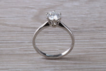 Load image into Gallery viewer, One carat Moissanite Diamond set in a Six Claw Solitaire