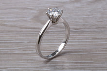 Load image into Gallery viewer, One carat Moissanite Diamond set in a Six Claw Solitaire