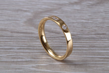 Load image into Gallery viewer, Baguette and Round cut Diamond set 18ct Yellow Gold Ring