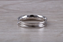 Load image into Gallery viewer, 4 mm Wide Diamond set 18ct White Gold Band
