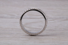Load image into Gallery viewer, Chunky 4 mm Wide Full Circle set Diamond Band
