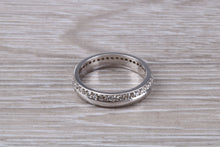 Load image into Gallery viewer, Chunky 4 mm Wide Full Circle set Diamond Band
