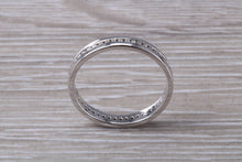 Load image into Gallery viewer, Full Circle Diamond set 18ct White Gold Eternity Ring