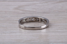 Load image into Gallery viewer, Traditional Princess cut Diamond set 18ct White Gold Eternity Ring