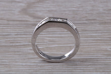 Load image into Gallery viewer, Half carat Princess cut Diamonds set Eternity Ring