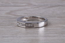 Load image into Gallery viewer, Half carat Princess cut Diamonds set Eternity Ring